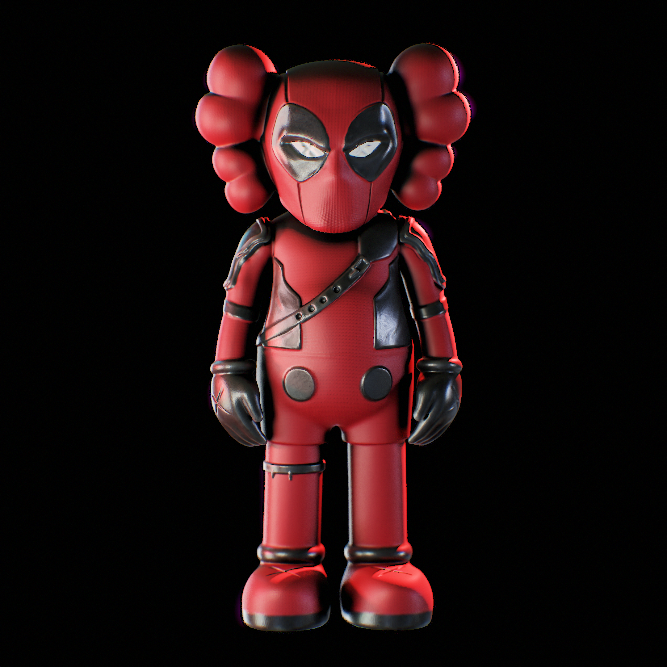Custom DeadPool Kaws Staute