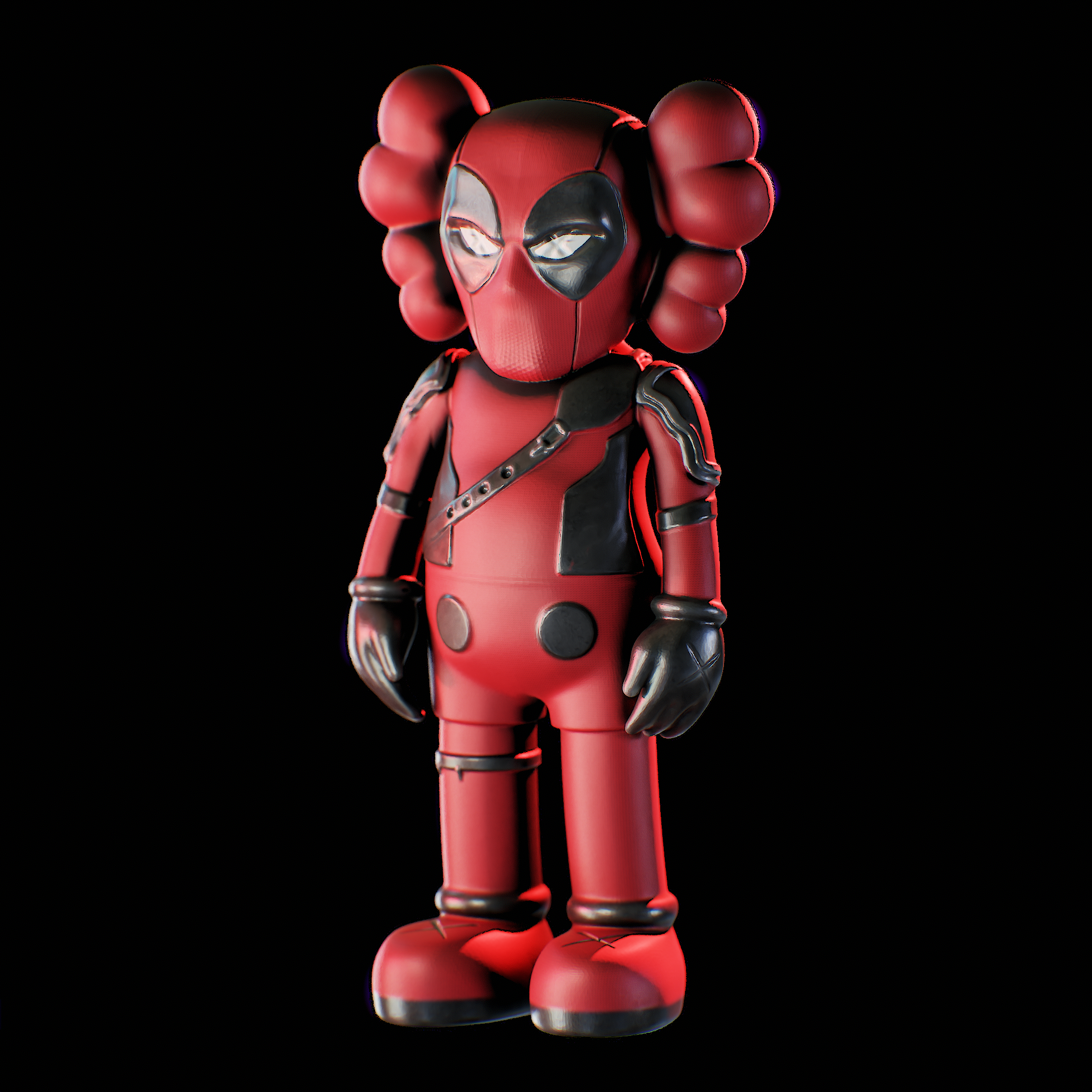 Custom DeadPool Kaws Staute