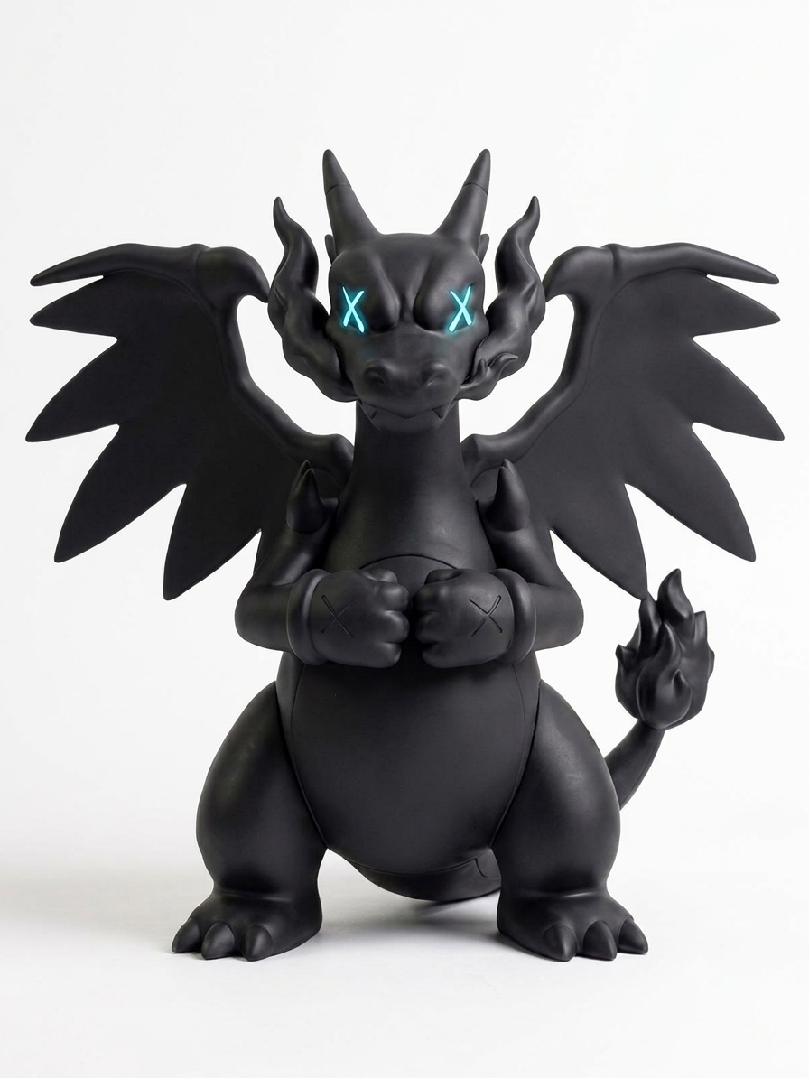 Custom Kaws X Mega Charizard
