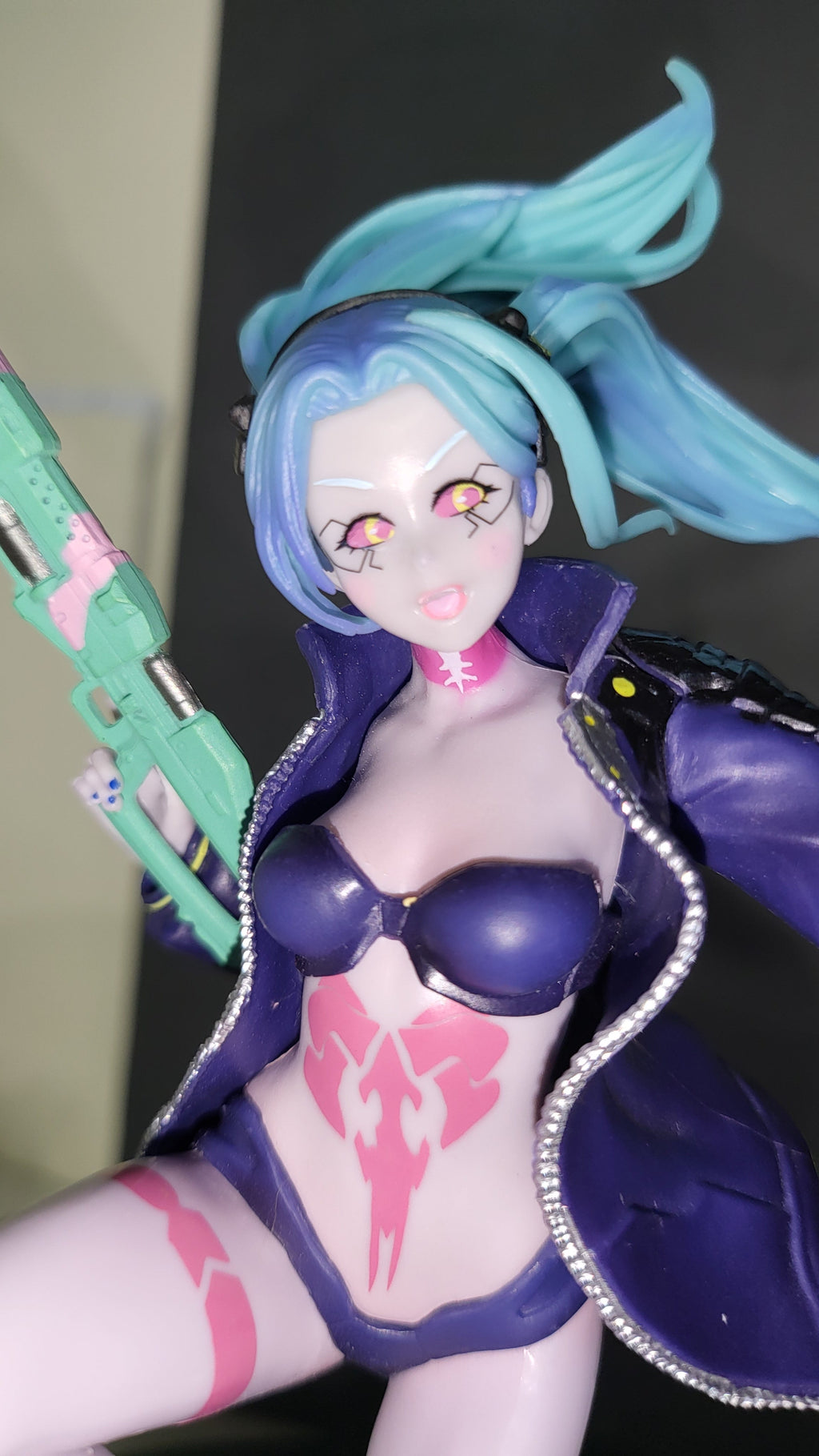 Custom Blue Cyber Girl