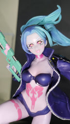 Custom Blue Cyber Girl