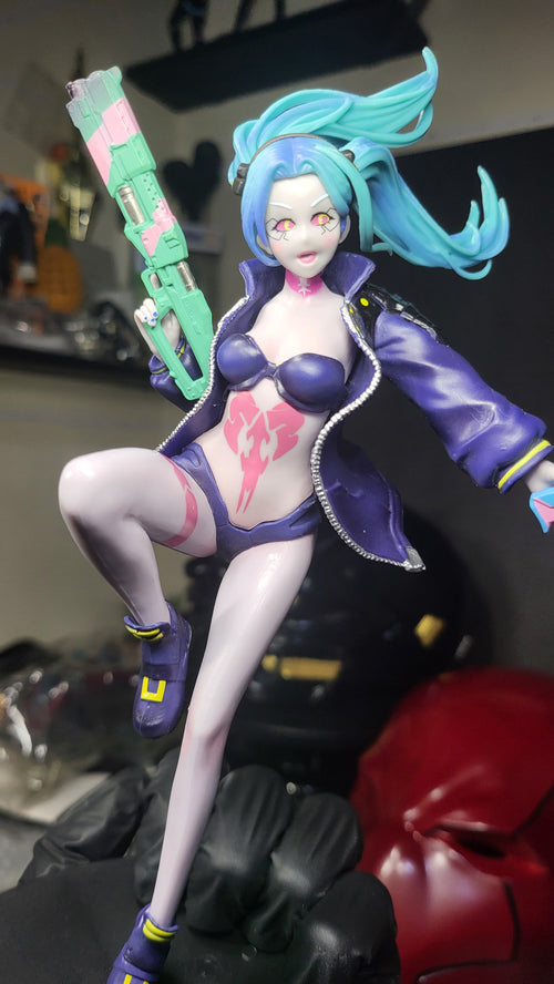 Custom Blue Cyber Girl