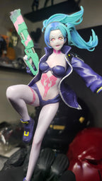 Custom Blue Cyber Girl