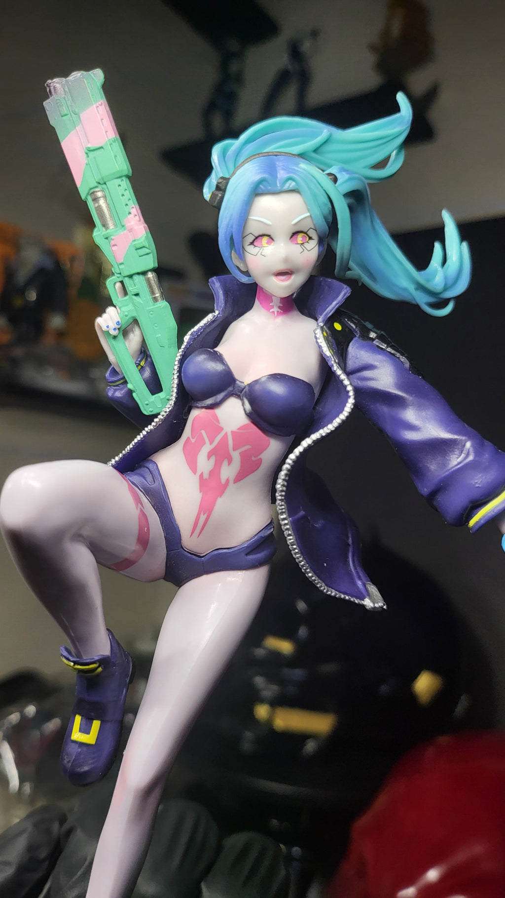 Custom Blue Cyber Girl