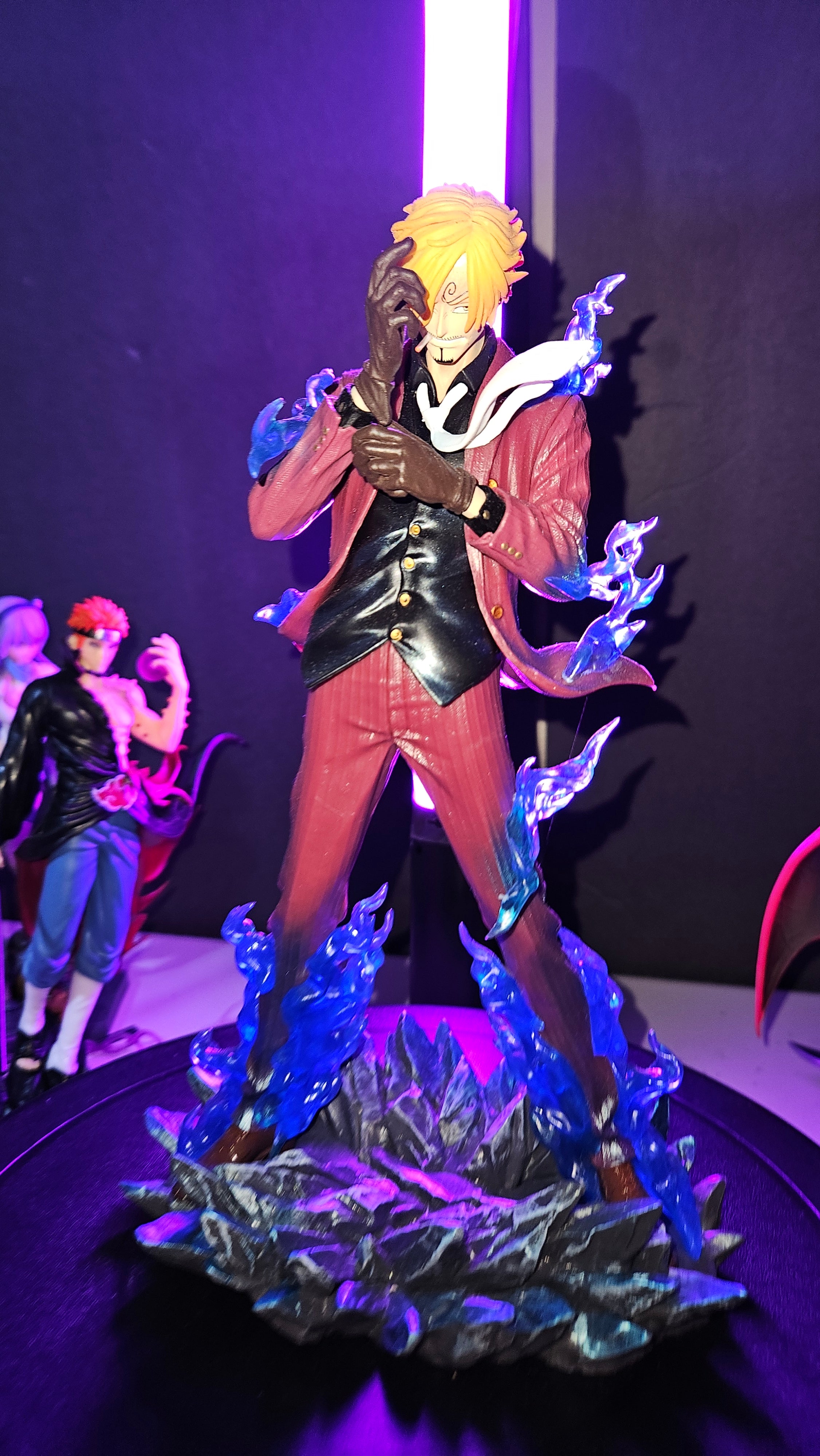 Blue Flaming Custom Sanji