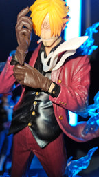 Blue Flaming Custom Sanji