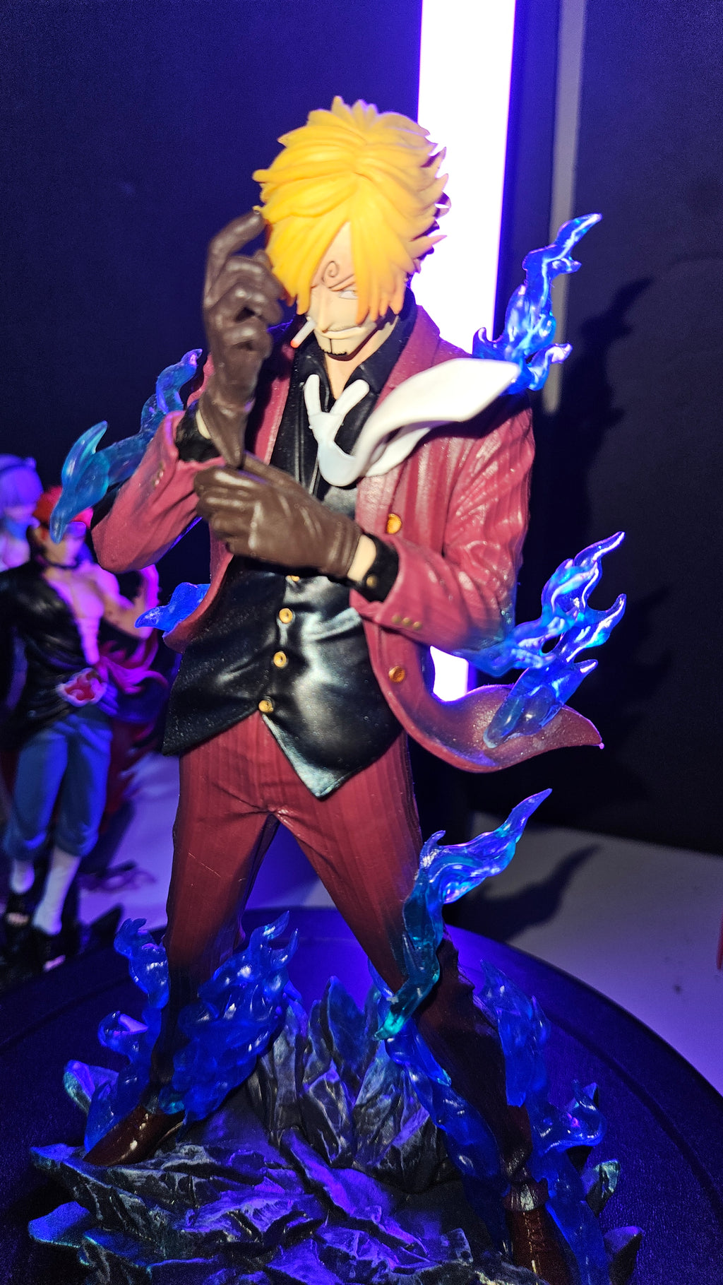 Blue Flaming Custom Sanji