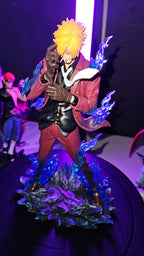 Blue Flaming Custom Sanji