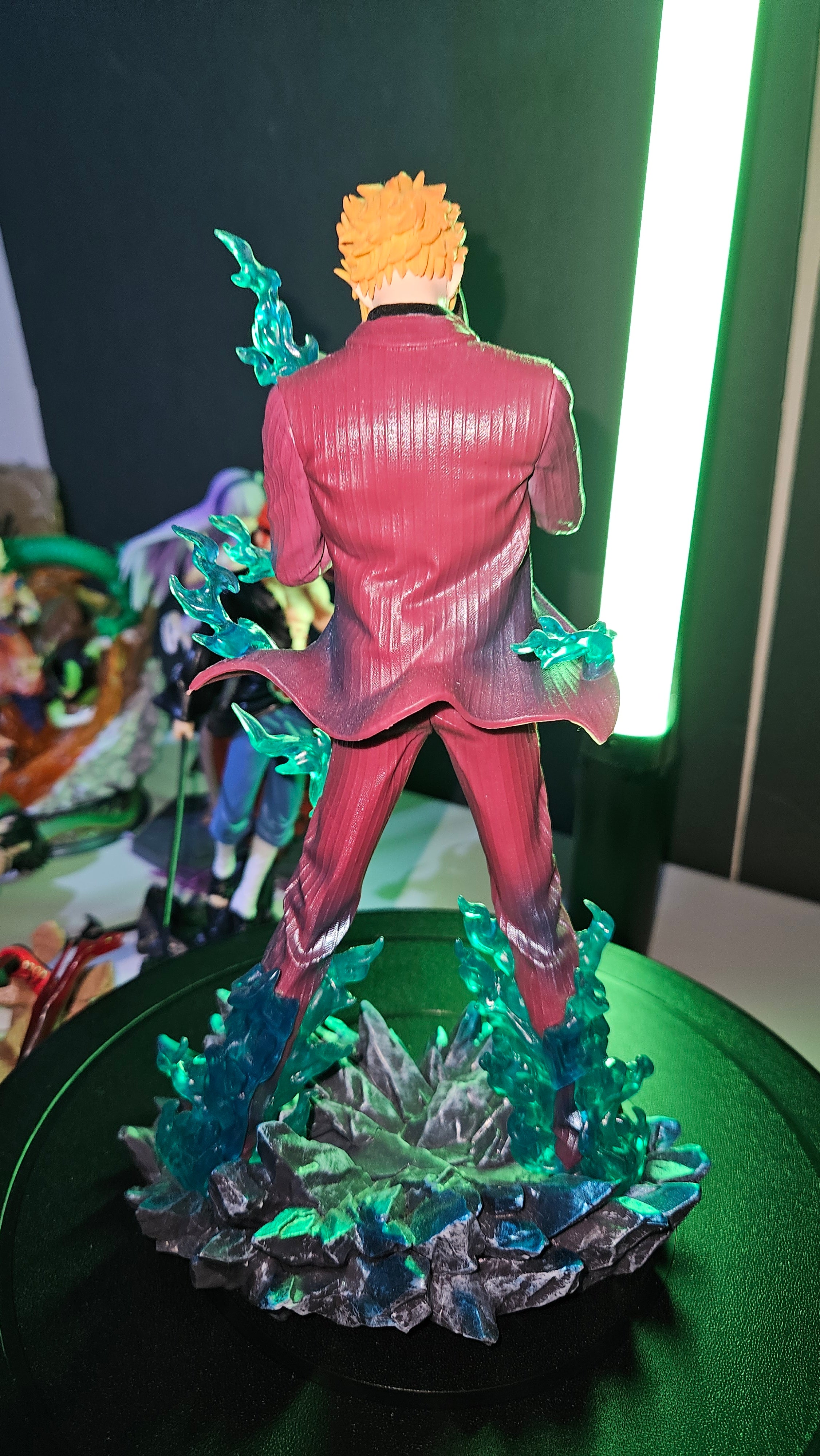 Blue Flaming Custom Sanji