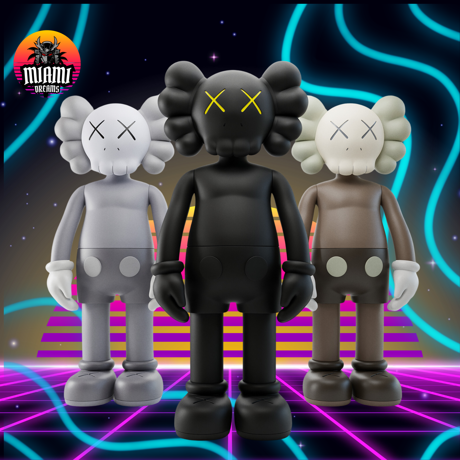 Kaws Classic Statue Decor