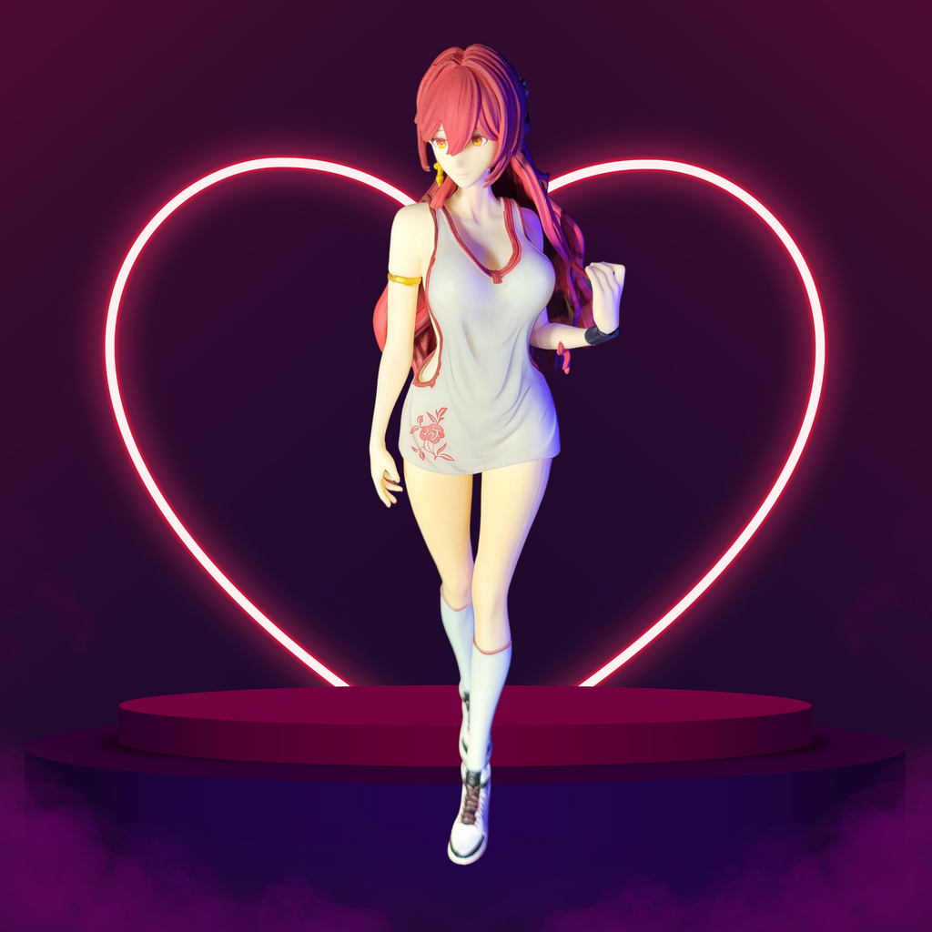 Scarlet Sunset Red Haired Baddie Girl Figure
