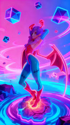 Vampire Bat Custom Anime Girl Figure