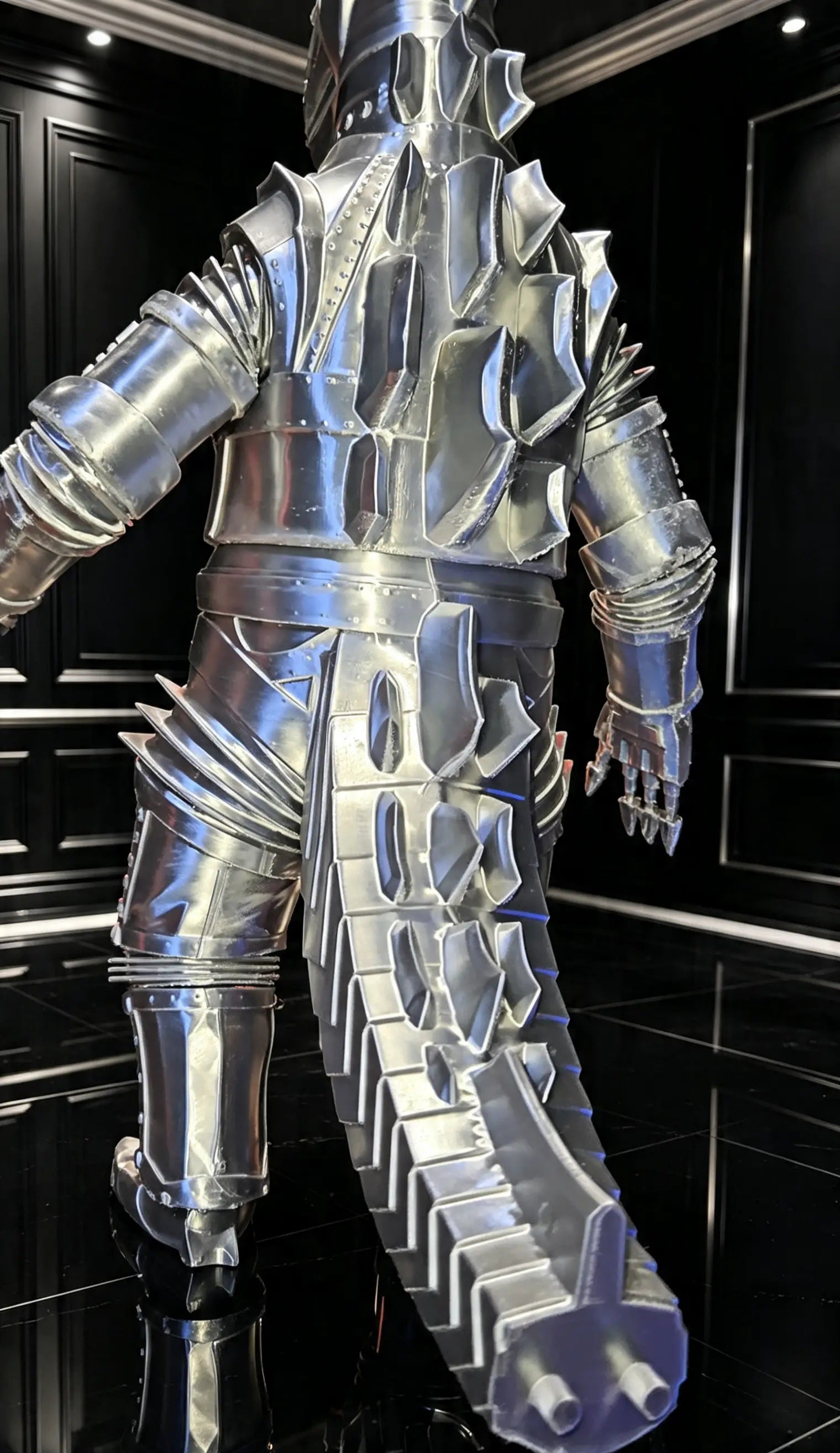 Custom Silver Glossy Gozilla